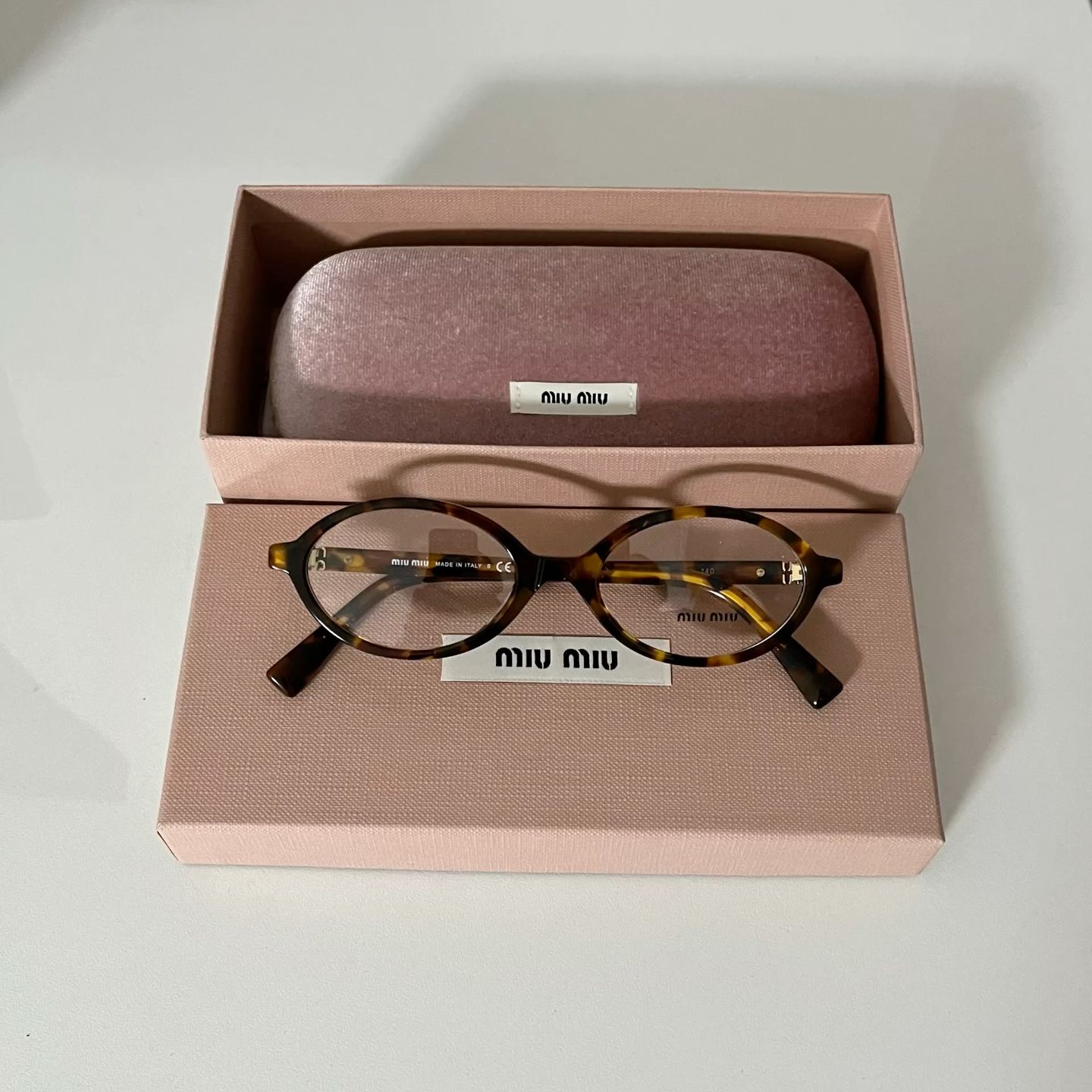 عینک میومیو بیضی پلنگی طبی(مستر)